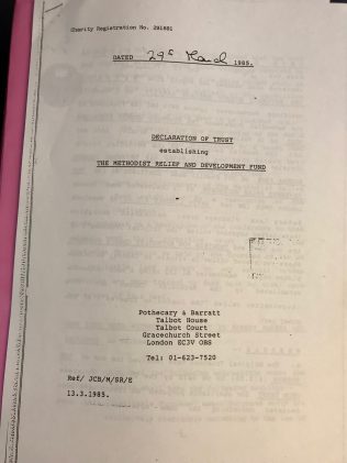 1985-Deed Declaration of Trust establishing MRDF, 1985