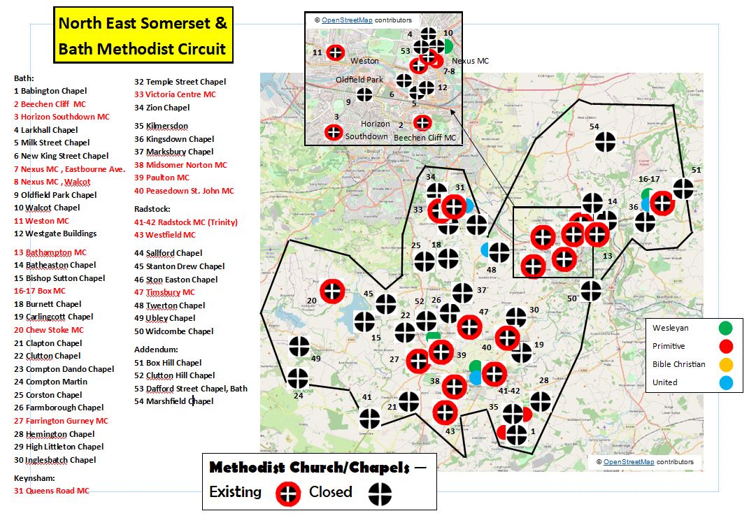Bristol 1 District past and present chapels of the connexion Past