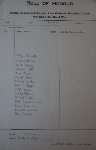 Trinity Wesleyan, Frodsham. Methodist Archive and Research Centre (reference MA 8030 item 75) Trinity Wesleyan, Frodsham. Methodist Archive and Research Centre (reference MA 8030 item 75) | Trustees for Methodist Church Purposes, 2018