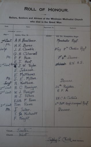 Mint, Exeter. Methodist Archive and Research Centre (reference MA 8030 item 79) Mint, Exeter. Methodist Archive and Research Centre (reference MA 8030 item 79) | Trustees for Methodist Church Purposes, 2018