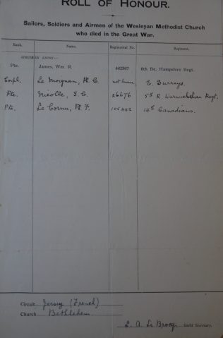 Bethlehem, Jersey (French). Methodist Archive and Research Centre (reference MA 8030 item 110) Bethlehem, Jersey (French). Methodist Archive and Research Centre (reference MA 8030 item 110) | Trustees for Methodist Church Purposes, 2018