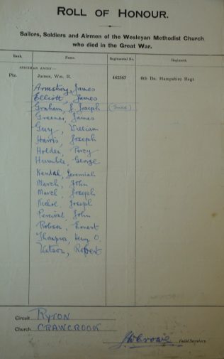 Crawbrook. Methodist Archive and Research Centre (reference MA 8030 item 148) Crawbrook. Methodist Archive and Research Centre (reference MA 8030 item 148) | Trustees for Methodist Church Purposes, 2018